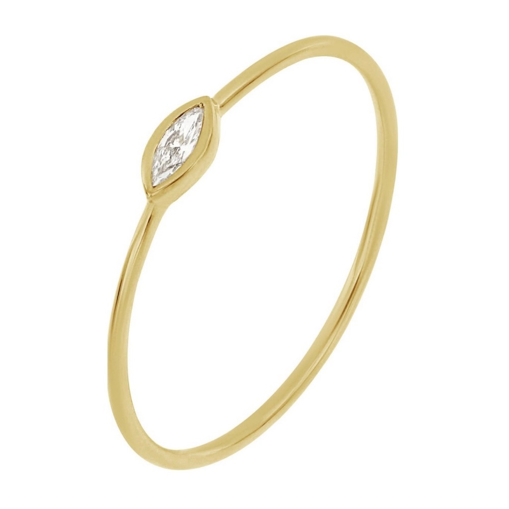 Bony Levy 18k Yellow Gold Marquise Diamond Ring
